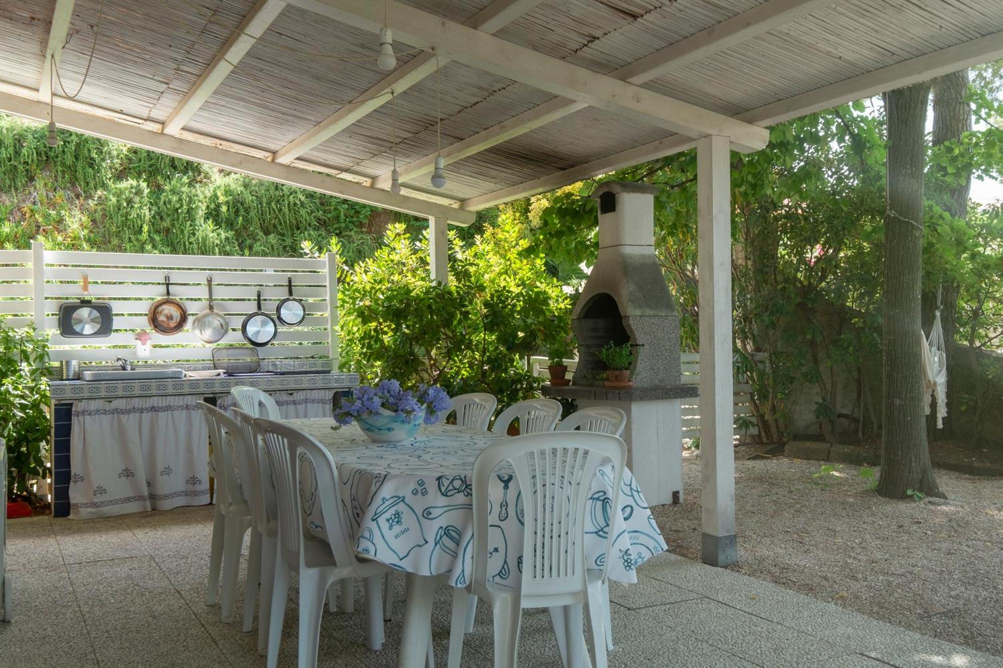 142 - Villa Blu A Marcelli - Villa Quadrilocale A Marcelli Con Ampio Giardino , Aria Condizionata E Wifi - Spiaggia Inclusa Nel Prezzo Εξωτερικό φωτογραφία